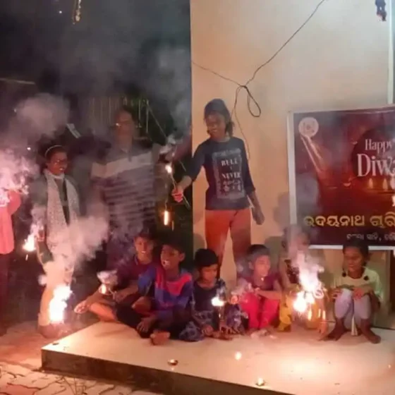 Pic of children celebrating Diwali Festival